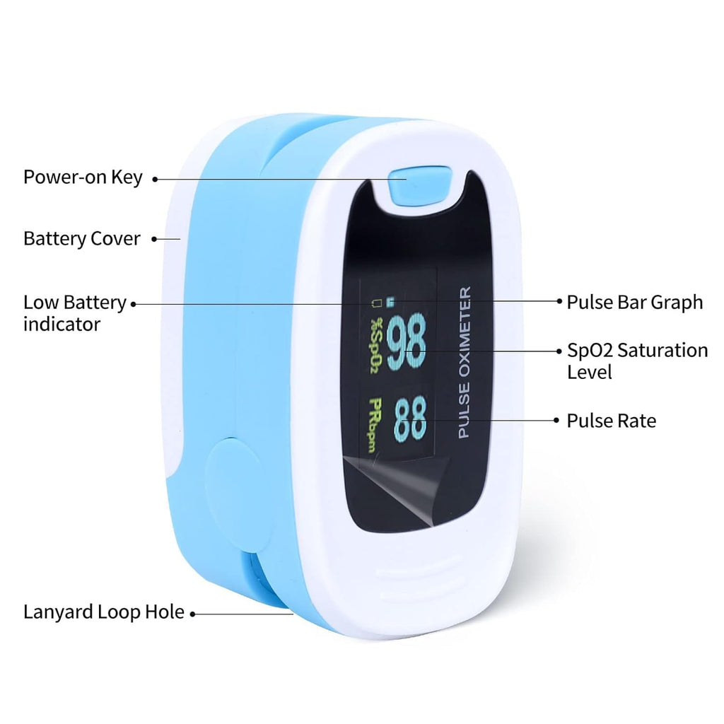 CMS50NA Pulse Oximeter SpO2 and PR Value Waveform Blood Oxygen Neck/Wrist Corda