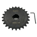 #50 Roller Chain Sprocket Type B 1 1/8 inch Bore 24 Tooth, Hardened Antirust 1045 Steel Drive Sprockets 50B24-1 1/8
