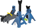 2 Ton Floor Jack & 3 Ton Jack Stands Combo, Low Profile | 2 Ton low profile floor jack + 2pc 3 Ton ratchet stands.