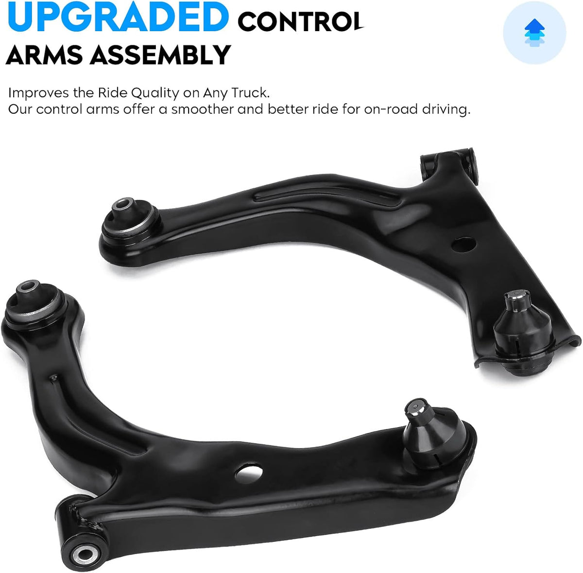 Front Lower Control Arm for Ford Escape 04-12, Mazda Tribute 05-11, Mercury Mariner 05-11, with Ball Joint Assembly, Driver & Passenger Side, Suspension kit K80400 K80399