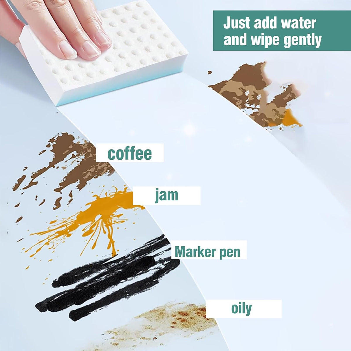 Magic Sponges Cleaning Eraser 10 Pack, 2X Compressed Melamine Sponge Cleaner, Melamine Foam All Purpose Cleaning