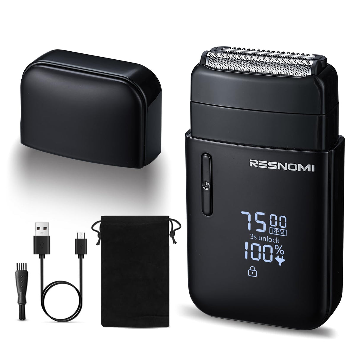 Electric Foil Shavers for Men with 3 Adjustable Gears, IPX7 Waterproof
