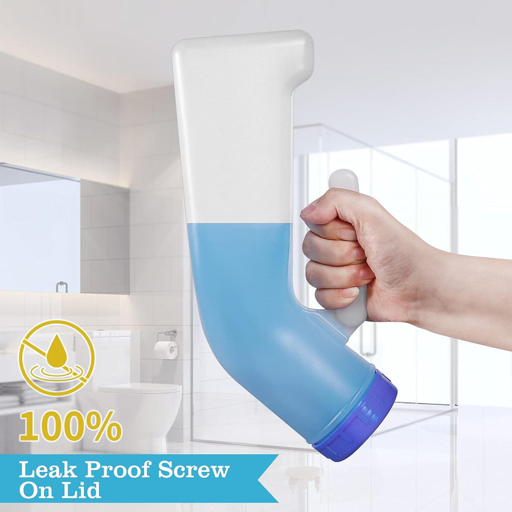 Unisex Urinal, Portable Pee Bottle with a Sealed Lid and Funnel for Elderly Patients Driver Traveler Camping Outdoor