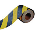 Anti-Slip Tape, 4" Width x 720" Length, Black with Yellow Stripes