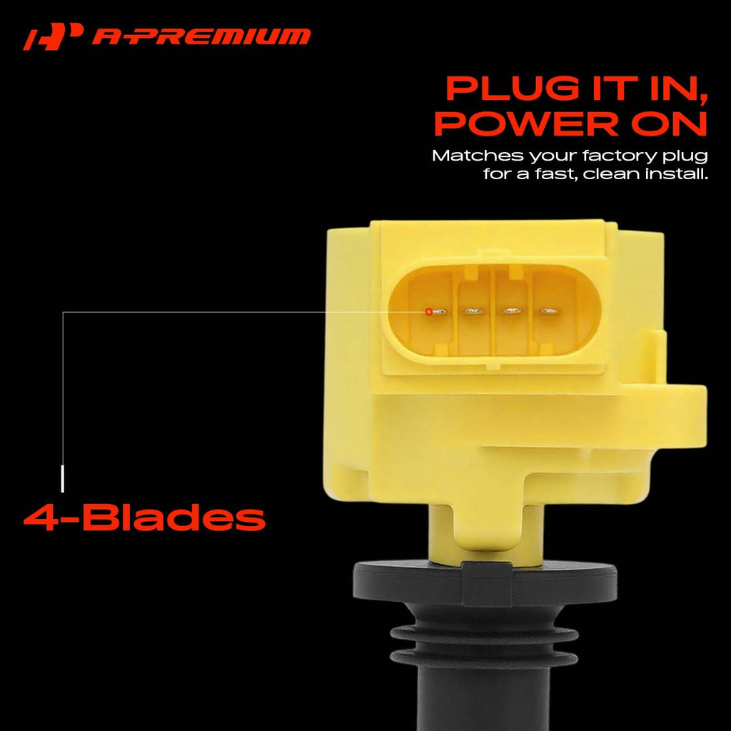 A-Premium Engine Ignition Coil Pack Compatible with Mercedes-Benz