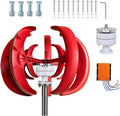 12V Vertical Wind Turbine Generator,5 Nylon Fiber Blades for Off Grid | Three Phase AC Generator features F Class