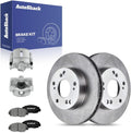 AutoShack Front Brake Rotors Pads & Calipers for Honda Civic 2011 | 10.31" (261.9 mm) Brake Kit, direct-fit
