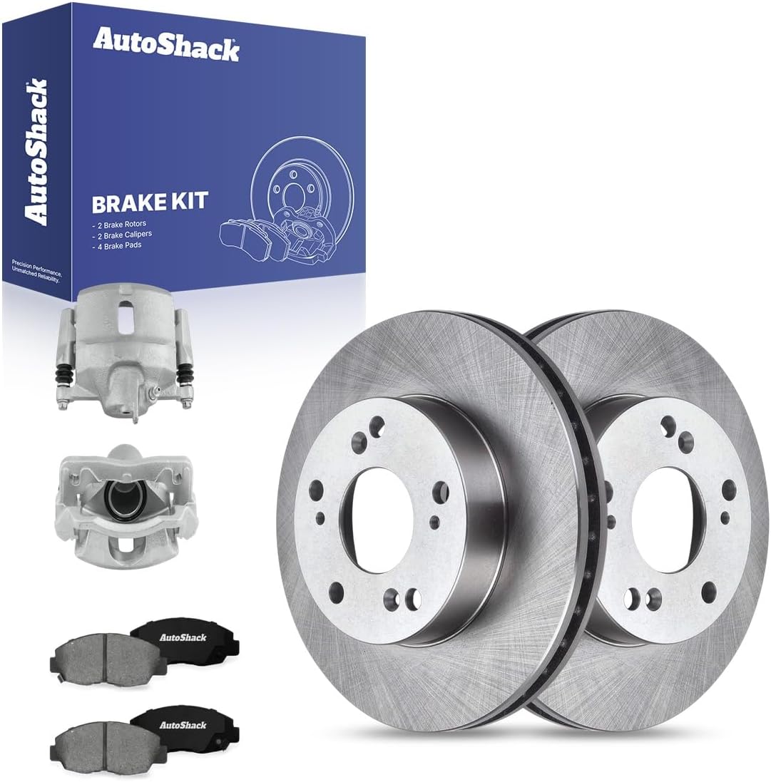 AutoShack Front Brake Rotors Pads & Calipers for Honda Civic 2011 | 10.31" (261.9 mm) Brake Kit, direct-fit