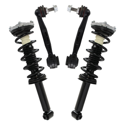 Rear Suspension Kit Shock & Spring Strut Assembly Sway Bar Stabilizer