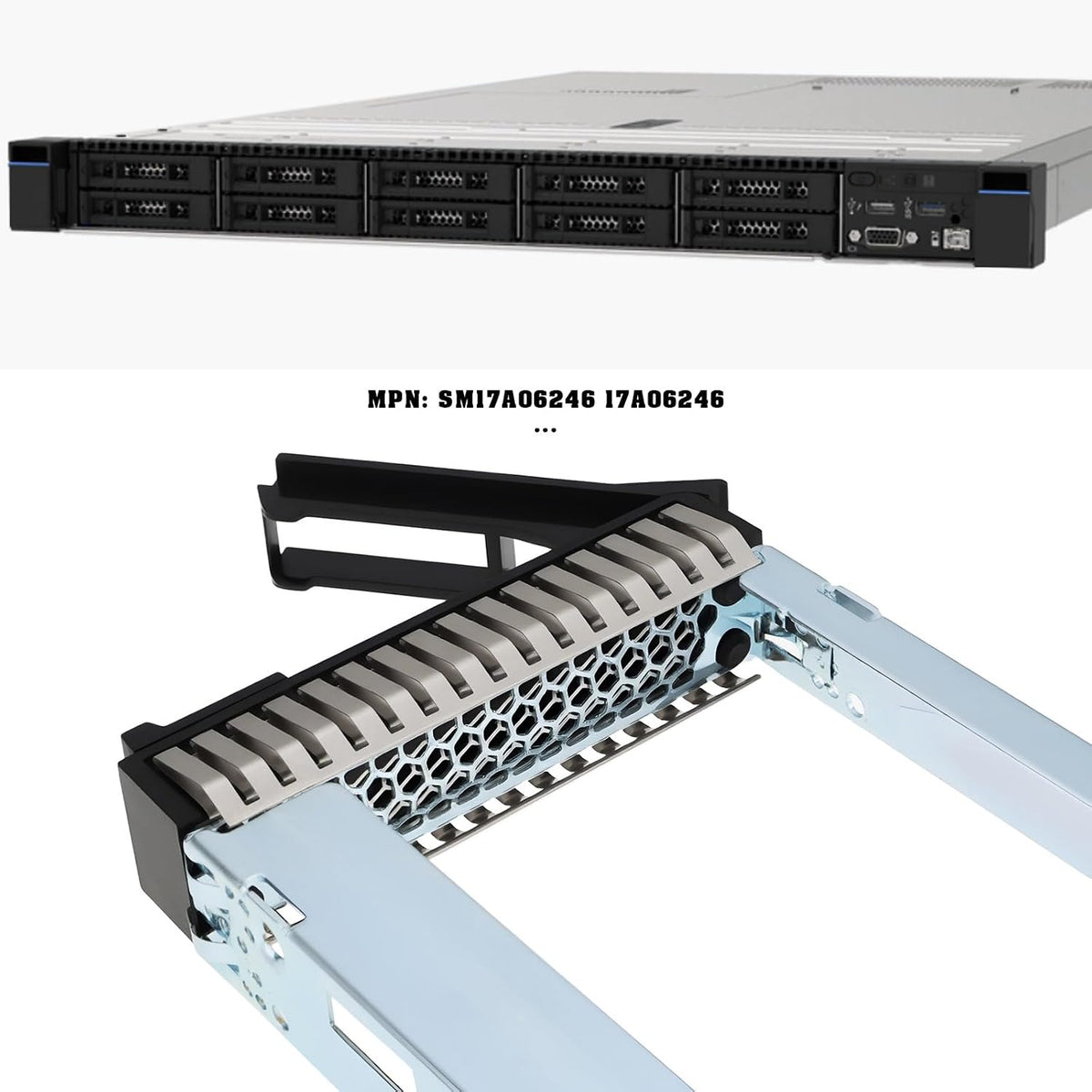 1 Set 2.5-Inch SAS Drive Caddy with Screws SM17A06246 Compatible with Lenovo Think System SR650 SR550 SR630