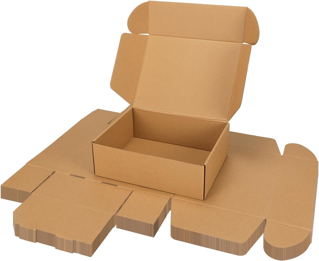 15 Pack 12x9x4 inch Cardboard Shipping Boxes, Brown Gift Boxes