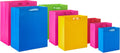 Assorted Gift Bags, 8-Pack (Pink, Blue, Green, Yellow, Red)