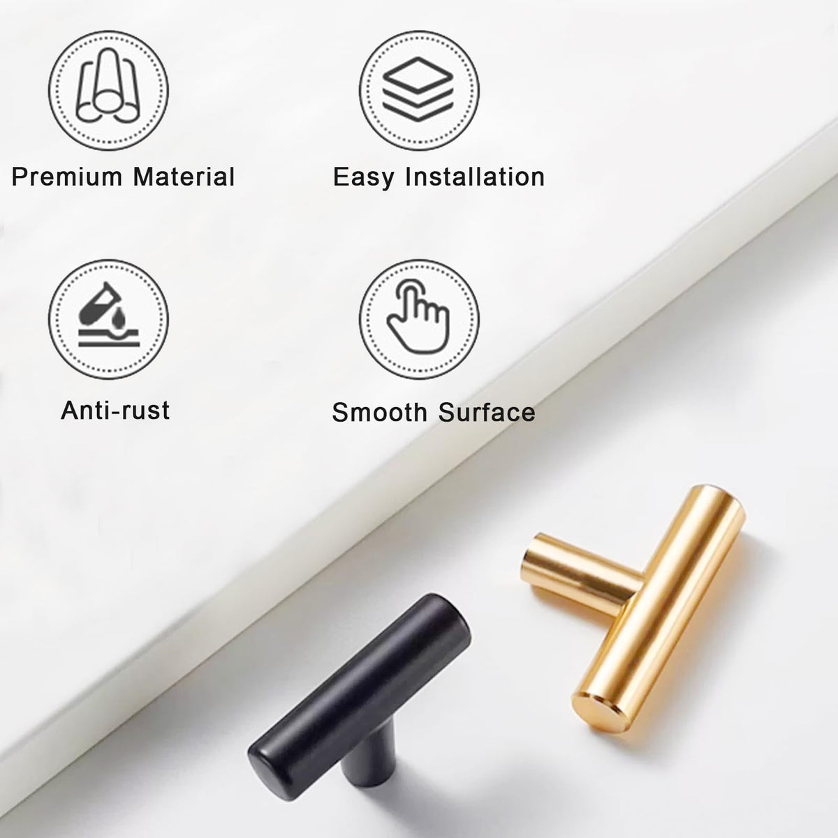 30PCS Cabinet Knobs, Cabinet Pulls Drawer Knobs, Single Hole Cabinet Hardware with Screws