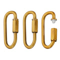 MECCANIXITY Chain Connectors 5mm Thick Gold Bronze 3Pack