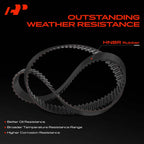 A-Premium Engine Timing Belt Compatible with Volkswagen, Audi