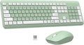 Wireless Keyboard and Mouse Combo, Full-Size Silent Ergonomic Keyboard and Optical Mouse, Long Battery Life, 2.4G