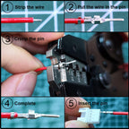 JST PH 2.0 Connectors Pin Header and Ribbon Cable Wire Kit 2.0mm Pitch JST PH - 2/3/4/5/6/7/8 Male Pin Female Housing