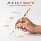 Detail Paint Brushes, 6 PCS Extra Fine Tip Miniature Paint Brush Set