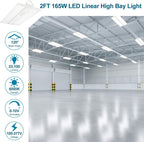 LED Linear High Bay Shop Light 165W/110W/80W Adjustable 2PACK