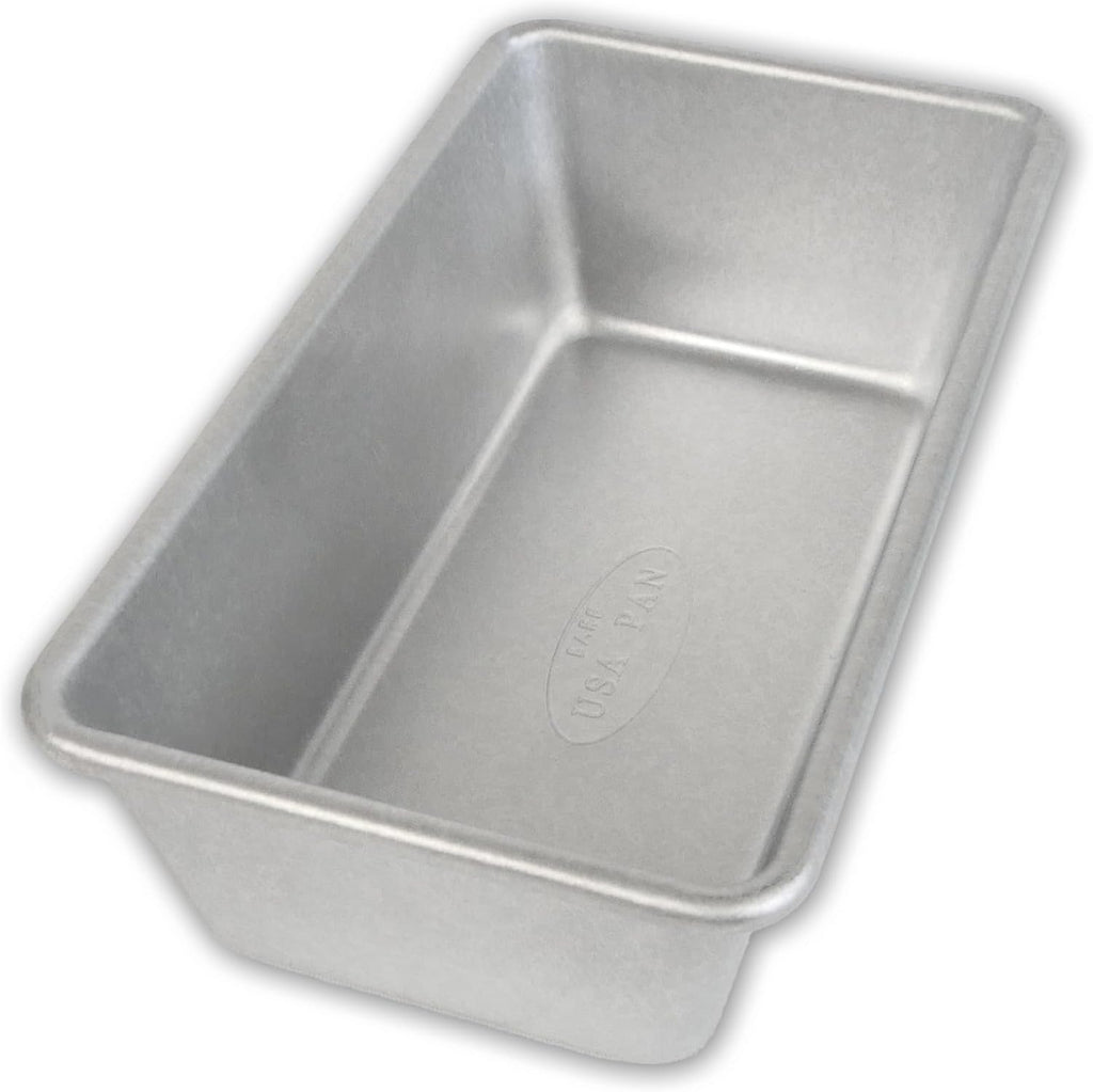 Bare Bakeware Traditional Aluminized Steel Uncoated Small Loaf Pan, Made without nonstick coating, 1 Lb