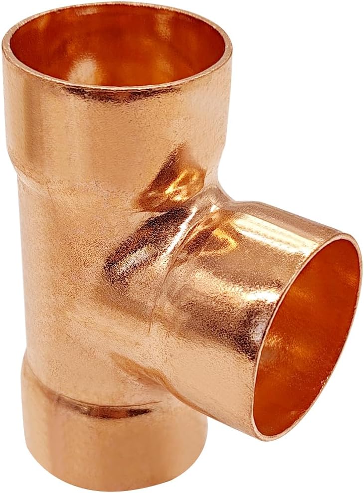 10 Pcs 3/4" Copper Tee,Copper Fittings with Sweat Solder Connection