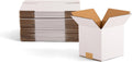 5x5x5 inch Small Shipping Boxes, 5 x 5 White Box, 30 Pack
