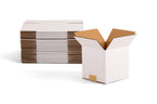 7x7x7 inch Small Shipping Boxes, 7 x 7 White Box, 25 Pack