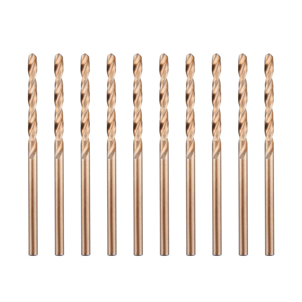 LU&MN M35 Cobalt HSS Twist Drill Bit, 1/8", 10 Packs, 100 Pcs