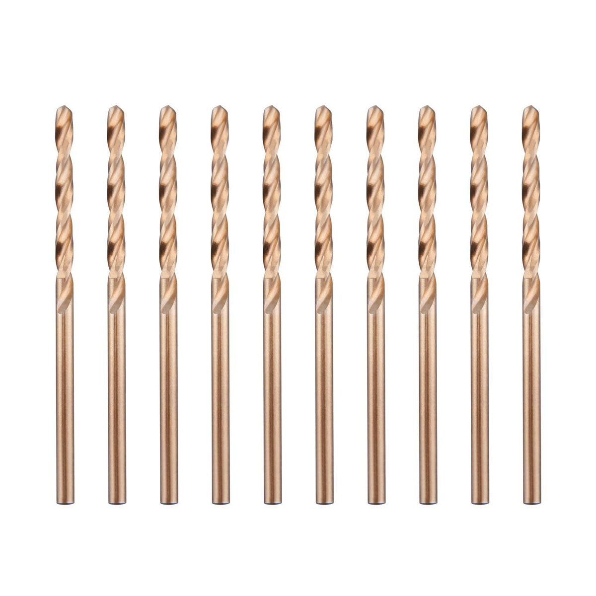 LU&MN M35 Cobalt HSS Twist Drill Bit, 1/8", 10 Packs, 100 Pcs