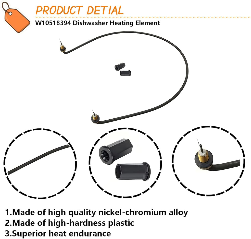 BestParts W10518394 Dishwasher Heating Element