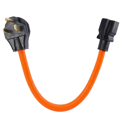 Nema 6-50P to 6-15R/6-20R Welder Power Adapter Cord, 6-50P 50-Amp to 6-20R 20A T-Blade Adapter,STW, 50 Amp, 250V, 1.5FT