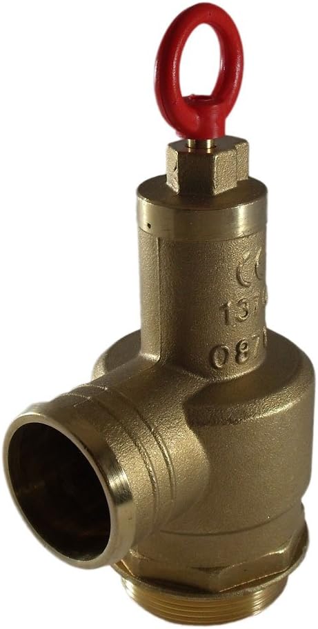 Brass Pressure Relief Valve, 300 CFM, 2" Diameter, Fully Adjustable, Non-Code (1050-0000 MZ)