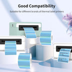 Direct Thermal Label 2x1 Inch- Barcode Labels- Holographic Thermal Sticker Labels for Address, Shipping, Compatible