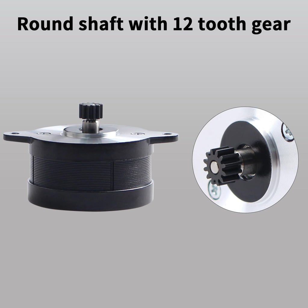 FYSETC K1 Max Extruder Motor - Original 36mm Pancake Stepper Motor Replacement: 1.8 Degree 12 Tooth Gear Circular Stepping for K1 Hotend Direct Drive Extrusion Kit 3D Printer Parts