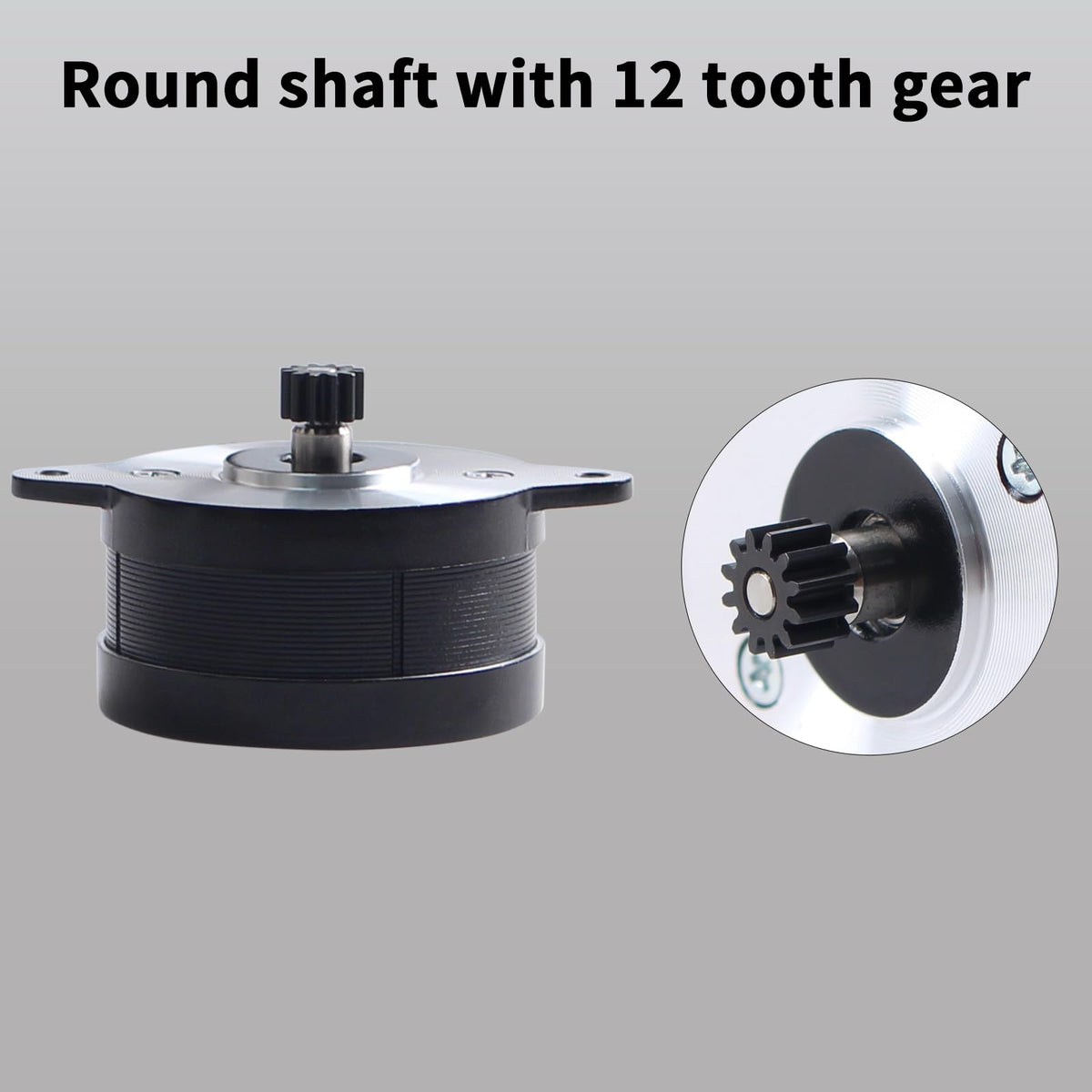 FYSETC K1 Max Extruder Motor - Original 36mm Pancake Stepper Motor Replacement: 1.8 Degree 12 Tooth Gear Circular Stepping for K1 Hotend Direct Drive Extrusion Kit 3D Printer Parts