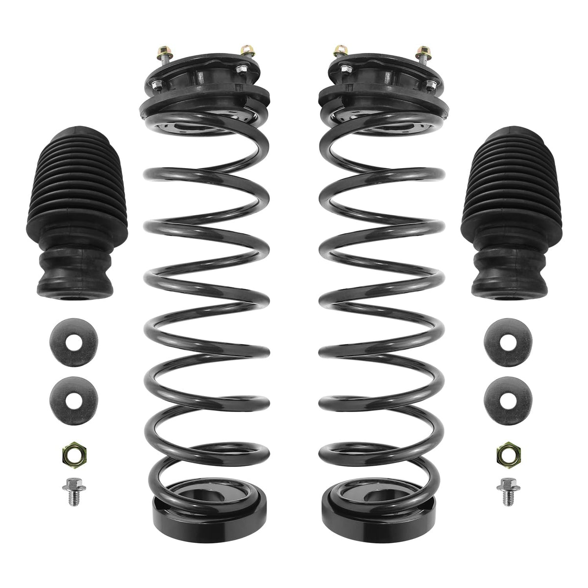 SUNCORE - Front & Rear Air Suspension to Coil Springs Conversion Kit Replacement for 2003-2012 Land Rover Range Rover
