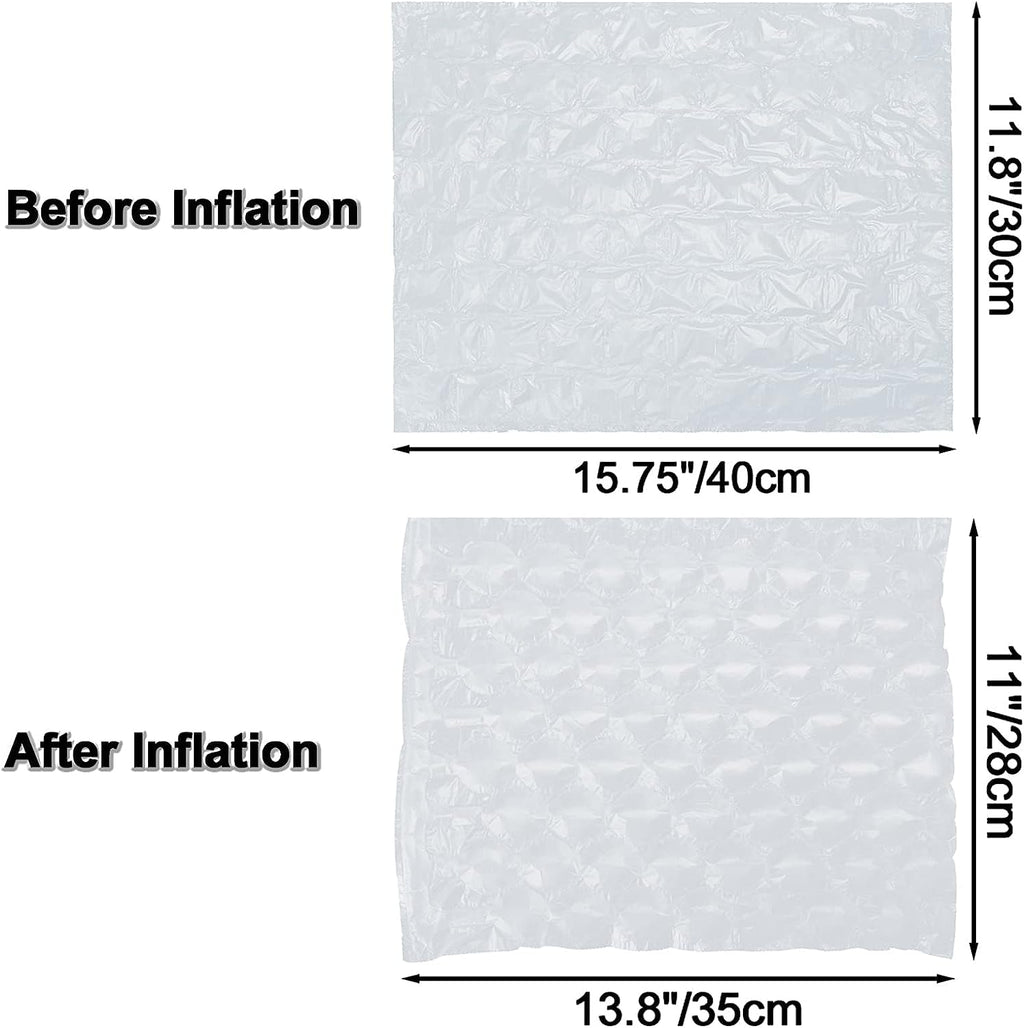 Air Cushion Film 4 Rolls x 985ft, Size 15.7inch x 11.8inch