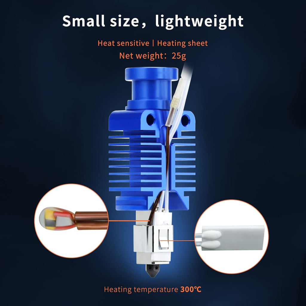 Upgrade Ceramic Heating Core CHC Hotend 24V Copper Heater Block Titanium Heatbreak Improved Nozzle Compatible with