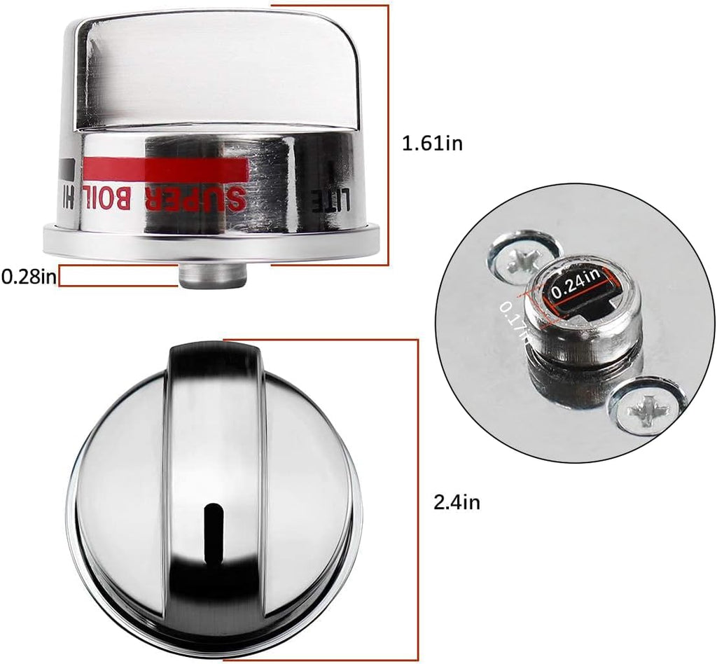 Gas Stove Knobs Replacement for LG LRG30357ST LRG30355ST LRG30855ST Range