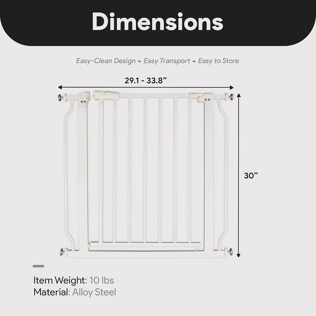 Easy Walk-Thru Baby and Pet Safety Gate