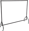 Heavy Duty Portable Rolling Garment Rack, Hanging Clothes Organizer Rail for Display and Storage, Easy to Assemble