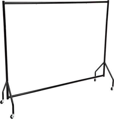Heavy Duty Portable Rolling Garment Rack, Hanging Clothes Organizer Rail for Display and Storage, Easy to Assemble