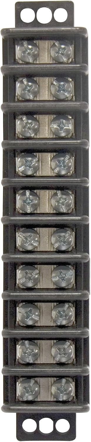 Gardner Bender GTB-410 10-Pole Terminal Block , Black