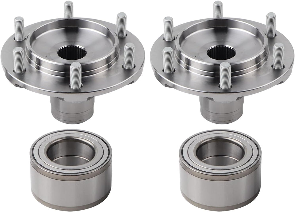 2 x Front Wheel Hub Bearing Assembly w/ABS Sensor Compatible with 1996-2002 Toyota 4Runner, 2001-2007 Sequoia, 1995-2004 Tacoma, 2000-2006 Tundra, Replace 43502-04040 9036954001