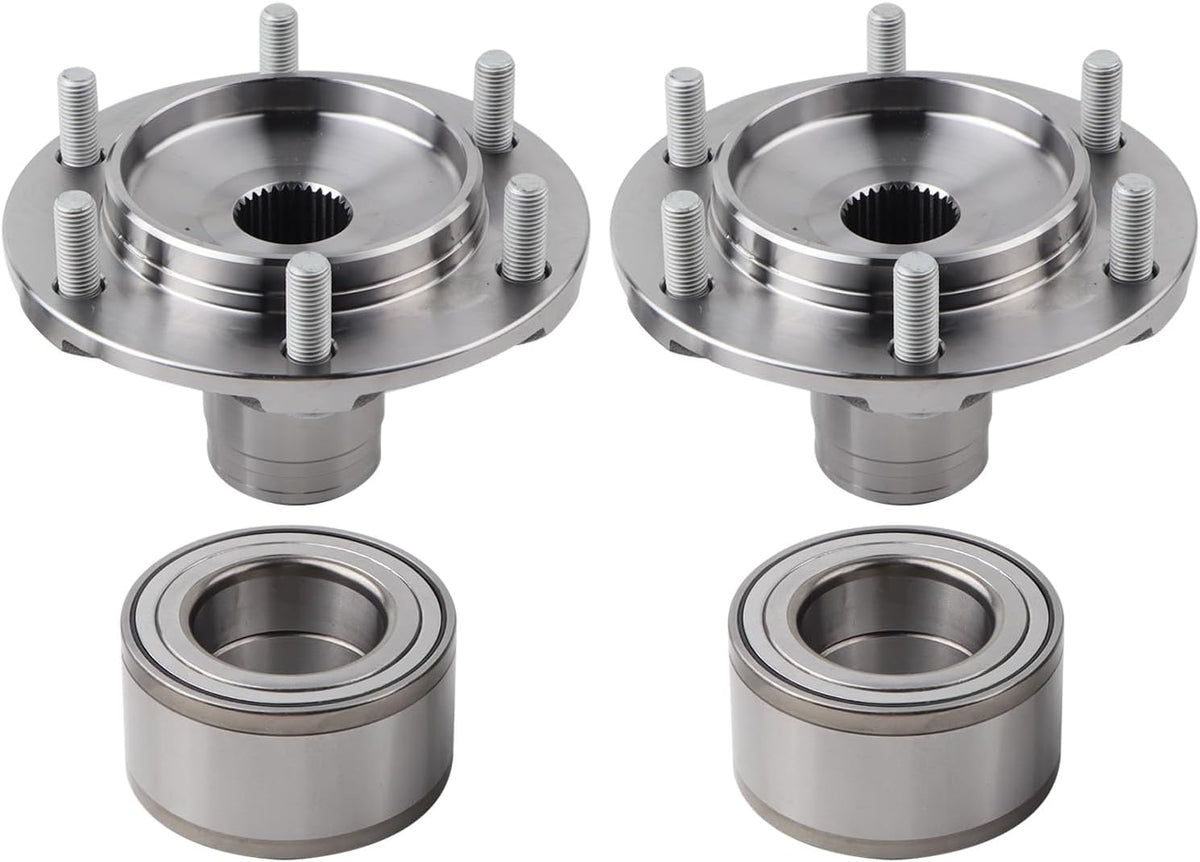 2 x Front Wheel Hub Bearing Assembly w/ABS Sensor Compatible with 1996-2002 Toyota 4Runner, 2001-2007 Sequoia, 1995-2004 Tacoma, 2000-2006 Tundra, Replace 43502-04040 9036954001