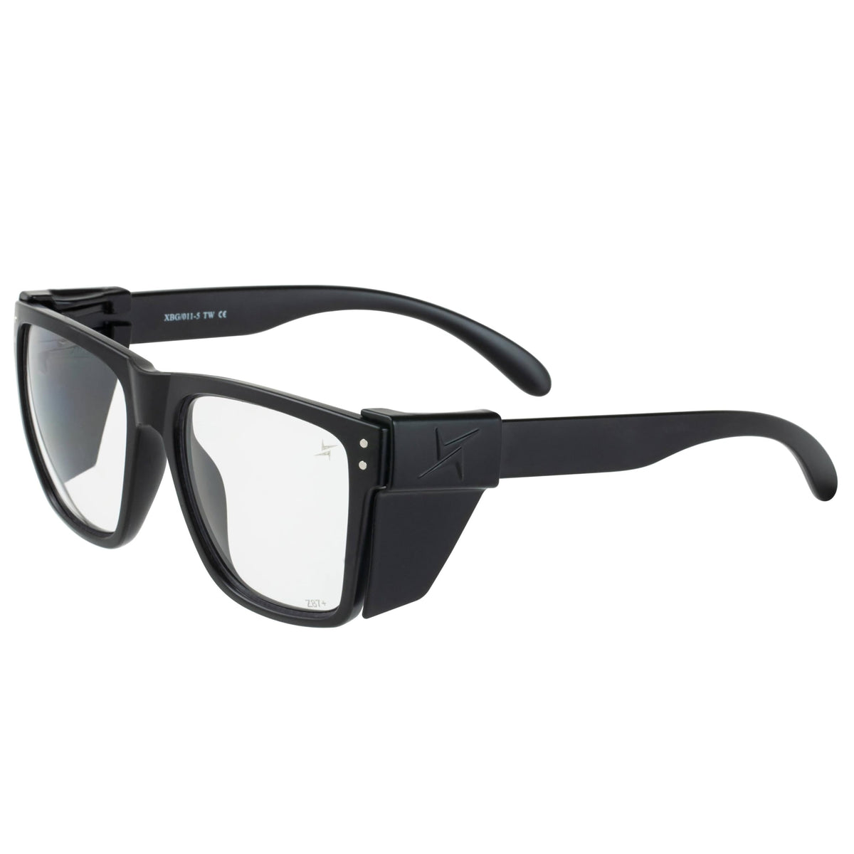 ANSI Z87+ X-Large Clear Lens Safety Sunglasses Side Shield