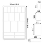 170Pcs White Removable Labels for Jars with 2 Liquid Chalk Marker