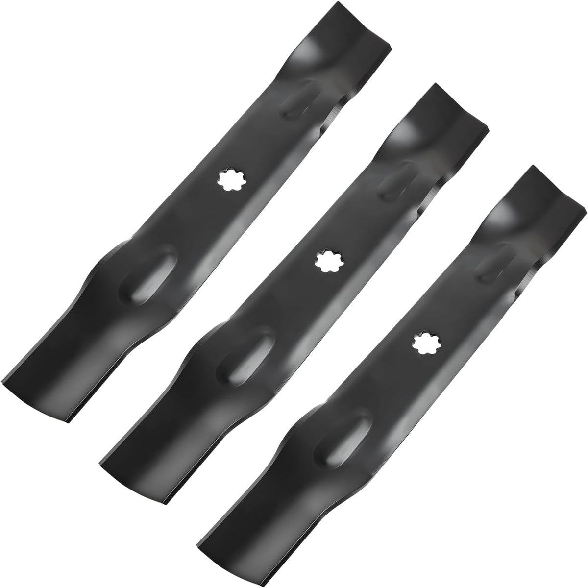 GY20852 Mower Blades Fit for John Dee re 48" Lawn Mower, GX21784 High Lift Mower Blades Compatible with 145 155C D140 D150 D160 LA130 LA140 LA145, Replace for GX21785 AM137757 AM141035, 3 Pack