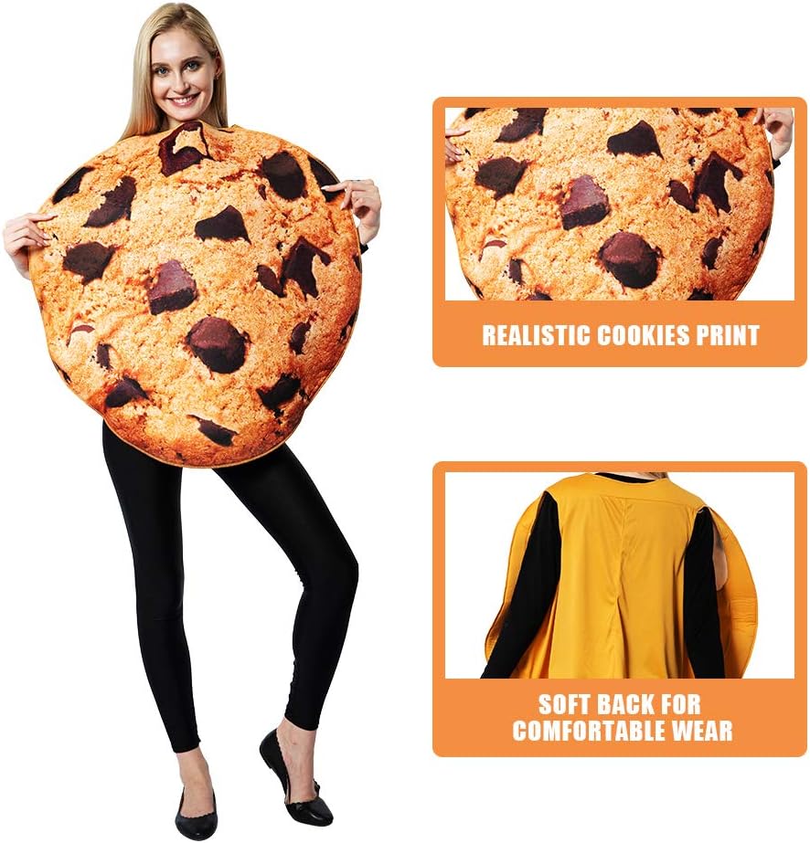 Couple Costume Halloween Food Cookies and Milk Carton Box Adult Men Women