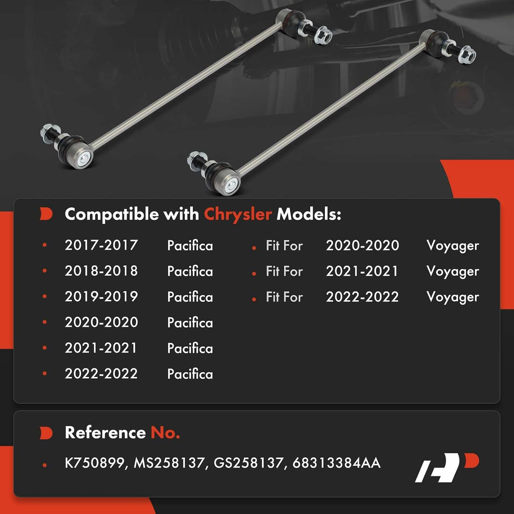 A-Premium Front Sway Bar Link Stabilizer Bar Link, Compatible with Chrysler